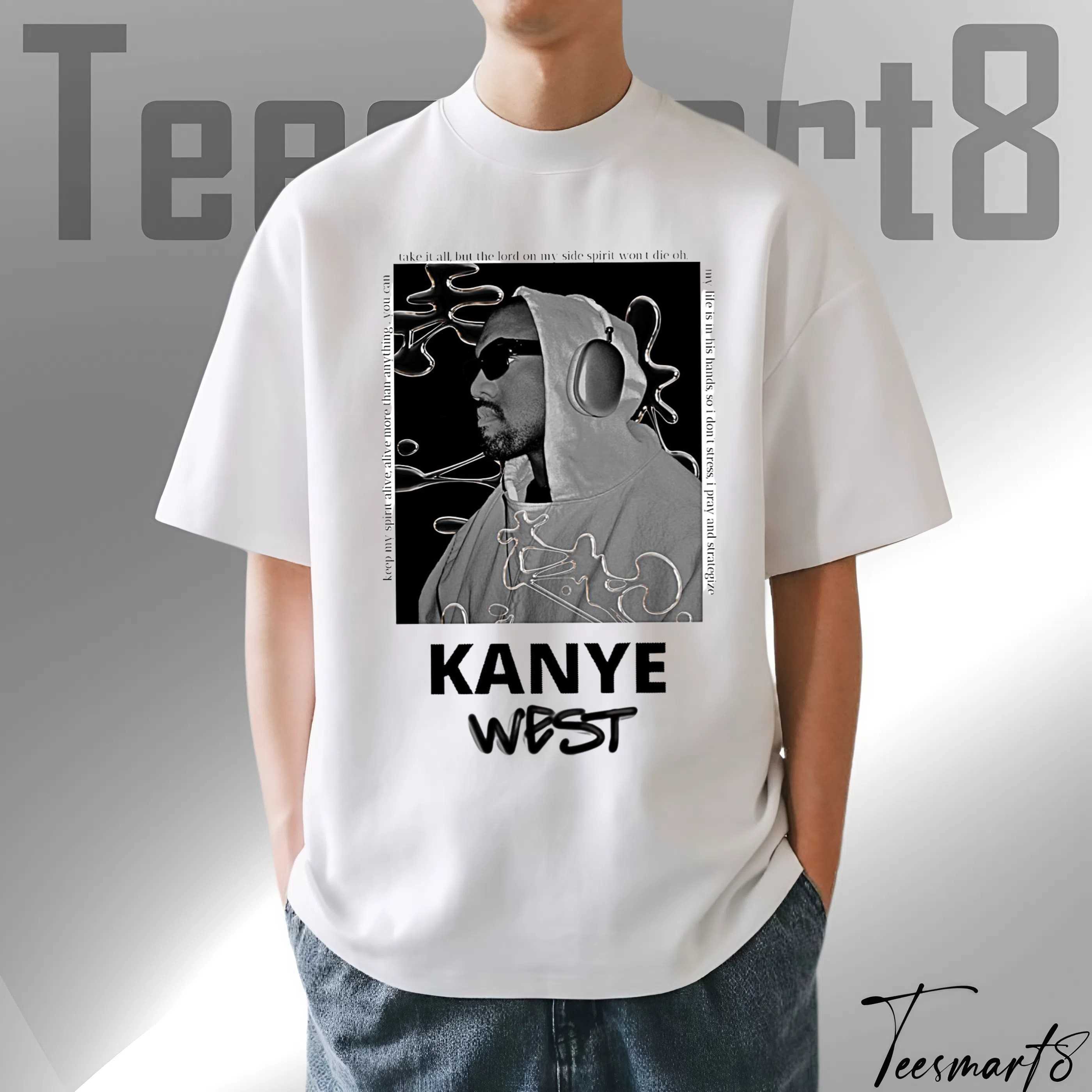 Kanye West Streetwear Graphic Tee – Rap Legend T-Shirt